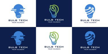 Ampul teknolojisi logo koleksiyonu