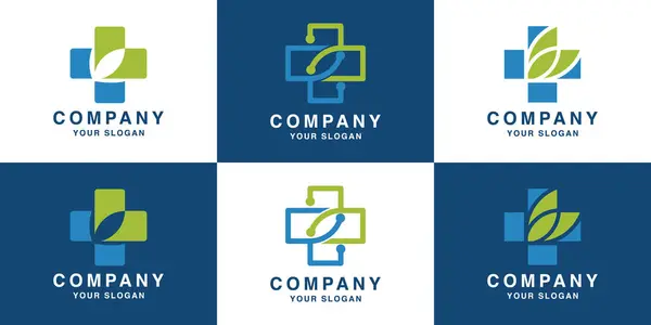 Tıbbi çapraz teknoloji logo tasarımı ve kartviziti