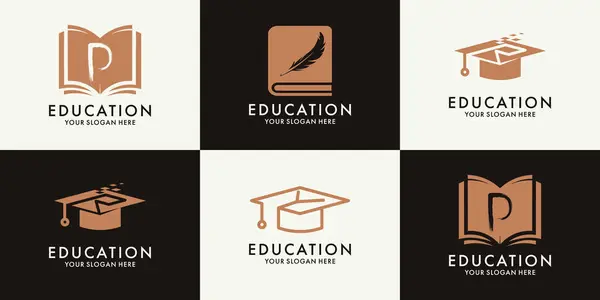 Not defteri. Eğitim ilham logosu için mezuniyet şapkası.