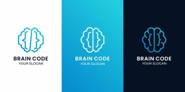 Beyin kodu logosu dizaynı