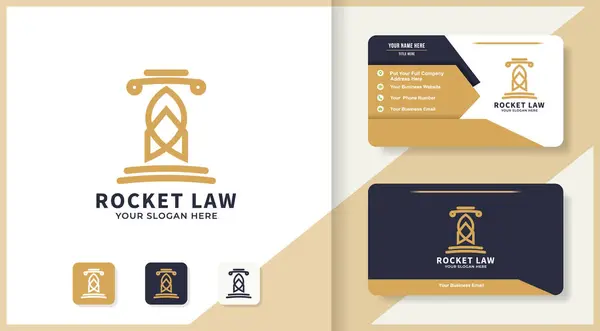 roket hukuku logosu tasarımı ve kartviziti