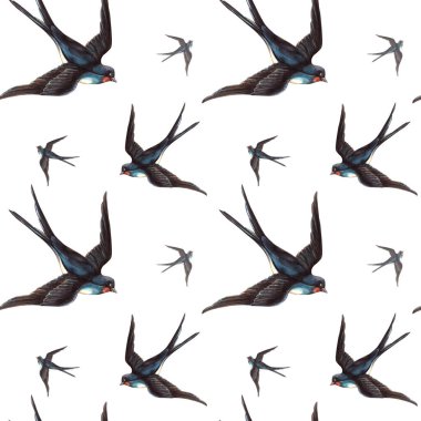 Kuşları kusursuz bir şekilde yutar. El çizimi romantik suluboya arka plan retro paketleme, mevsimlik bahar düzenlemesi, zarif duvar kâğıdı, sevgililer günü ya da düğün dekorasyonu için mükemmel.