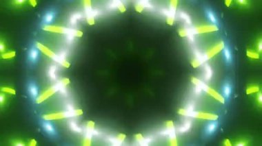 VJ Arkaplan olarak kullanılabilen sahne Kaleydoskobu Görselleri ve DJ 'ler seyirciyi inanılmaz sesli görseller ile bağdaştırıyor.