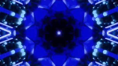 VJ Arkaplan olarak kullanılabilen sahne Kaleydoskobu Görselleri ve DJ 'ler seyirciyi inanılmaz sesli görseller ile bağdaştırıyor.