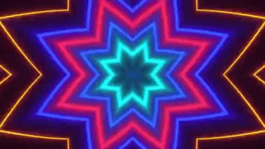 VJ Arkaplan olarak kullanılabilen sahne Kaleydoskobu Görselleri ve DJ 'ler seyirciyi inanılmaz sesli görseller ile bağdaştırıyor.