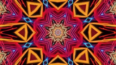 VJ Arkaplan olarak kullanılabilen sahne Kaleydoskobu Görselleri ve DJ 'ler seyirciyi inanılmaz sesli görseller ile bağdaştırıyor.