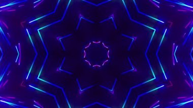 VJ Arkaplan olarak kullanılabilen sahne Kaleydoskobu Görselleri ve DJ 'ler seyirciyi inanılmaz sesli görseller ile bağdaştırıyor.