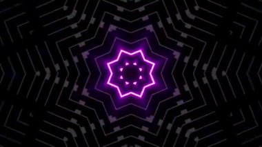 VJ Arkaplan olarak kullanılabilen sahne Kaleydoskobu Görselleri ve DJ 'ler seyirciyi inanılmaz sesli görseller ile bağdaştırıyor.