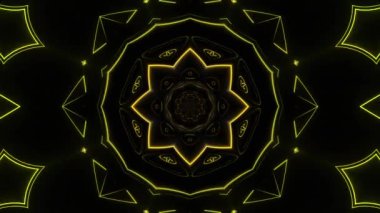 VJ Arkaplan olarak kullanılabilen sahne Kaleydoskobu Görselleri ve DJ 'ler seyirciyi inanılmaz sesli görseller ile bağdaştırıyor.