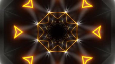 VJ Arkaplan olarak kullanılabilen sahne Kaleydoskobu Görselleri ve DJ 'ler seyirciyi inanılmaz sesli görseller ile bağdaştırıyor.