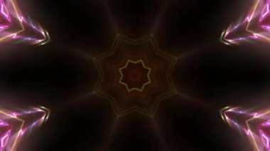 VJ Arkaplan olarak kullanılabilen sahne Kaleydoskobu Görselleri ve DJ 'ler seyirciyi inanılmaz sesli görseller ile bağdaştırıyor.