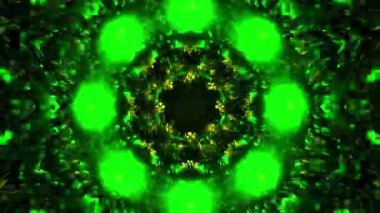 VJ Arkaplan olarak kullanılabilen sahne Kaleydoskobu Görselleri ve DJ 'ler seyirciyi inanılmaz sesli görseller ile bağdaştırıyor.