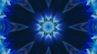 Mavi kaleydoskop. kaleydoskop deseni.
