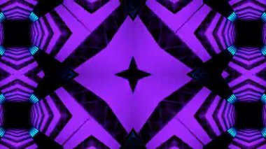 Renkli simetriyle gezgin kaleydoskop hareketi