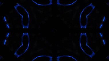 Renkli simetriyle gezgin kaleydoskop hareketi