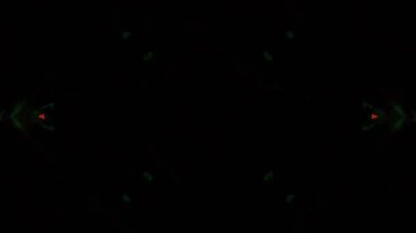 Renkli simetriyle gezgin kaleydoskop hareketi