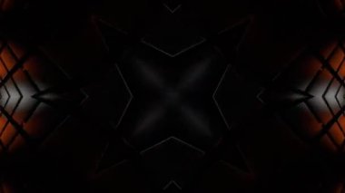 Renkli simetriyle gezgin kaleydoskop hareketi