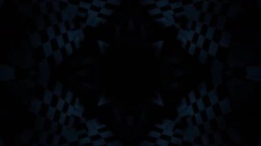 Renkli simetriyle gezgin kaleydoskop hareketi