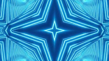 Renkli simetriyle gezgin kaleydoskop hareketi