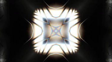 Renkli simetriyle gezgin kaleydoskop hareketi