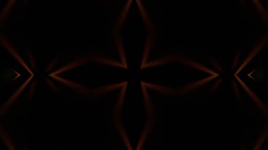 Renkli simetriyle gezgin kaleydoskop hareketi