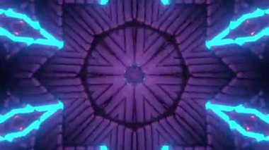 Soyut boya fırça mürekkep patlayabilir formanın düzgün kavramı simetrik desen süs dekoratif Kaleidoscope hareketi geometrik daire ve yıldız şekli