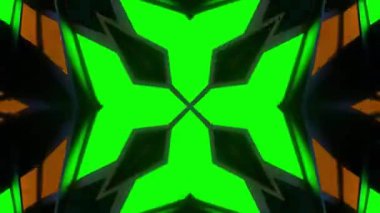 Soyut boya fırça mürekkep patlayabilir formanın düzgün kavramı simetrik desen süs dekoratif Kaleidoscope hareketi geometrik daire ve yıldız şekli