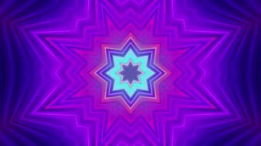 Soyut boya fırça mürekkep patlayabilir formanın düzgün kavramı simetrik desen süs dekoratif Kaleidoscope hareketi geometrik daire ve yıldız şekli