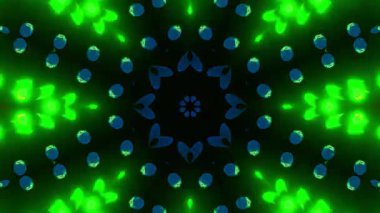 Soyut boya fırça mürekkep patlayabilir formanın düzgün kavramı simetrik desen süs dekoratif Kaleidoscope hareketi geometrik daire ve yıldız şekli