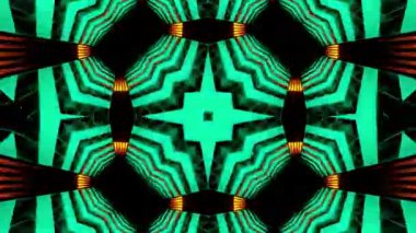 Soyut boya fırça mürekkep patlayabilir formanın düzgün kavramı simetrik desen süs dekoratif Kaleidoscope hareketi geometrik daire ve yıldız şekli