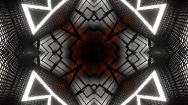 Soyut boya fırça mürekkep patlayabilir formanın düzgün kavramı simetrik desen süs dekoratif Kaleidoscope hareketi geometrik daire ve yıldız şekli