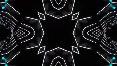 Soyut boya fırça mürekkep patlayabilir formanın düzgün kavramı simetrik desen süs dekoratif Kaleidoscope hareketi geometrik daire ve yıldız şekli