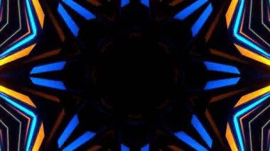 Soyut boya fırça mürekkep patlayabilir formanın düzgün kavramı simetrik desen süs dekoratif Kaleidoscope hareketi geometrik daire ve yıldız şekli