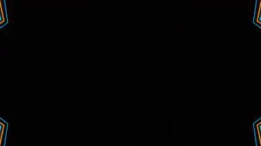 Soyut boya fırça mürekkep patlayabilir formanın düzgün kavramı simetrik desen süs dekoratif Kaleidoscope hareketi geometrik daire ve yıldız şekli