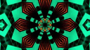 Soyut boya fırça mürekkep patlayabilir formanın düzgün kavramı simetrik desen süs dekoratif Kaleidoscope hareketi geometrik daire ve yıldız şekli