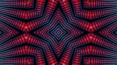 Soyut boya fırça mürekkep patlayabilir formanın düzgün kavramı simetrik desen süs dekoratif Kaleidoscope hareketi geometrik daire ve yıldız şekli