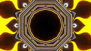 Soyut boya fırça mürekkep patlayabilir formanın düzgün kavramı simetrik desen süs dekoratif Kaleidoscope hareketi geometrik daire ve yıldız şekli