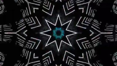 Soyut boya fırça mürekkep patlayabilir formanın düzgün kavramı simetrik desen süs dekoratif Kaleidoscope hareketi geometrik daire ve yıldız şekli