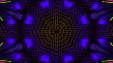 Soyut boya fırça mürekkep patlayabilir formanın düzgün kavramı simetrik desen süs dekoratif Kaleidoscope hareketi geometrik daire ve yıldız şekli