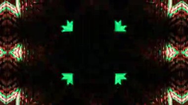 Soyut boya fırça mürekkep patlayabilir formanın düzgün kavramı simetrik desen süs dekoratif Kaleidoscope hareketi geometrik daire ve yıldız şekli