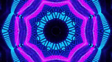 Soyut boya fırça mürekkep patlayabilir formanın düzgün kavramı simetrik desen süs dekoratif Kaleidoscope hareketi geometrik daire ve yıldız şekli