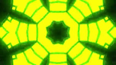 Soyut boya fırça mürekkep patlayabilir formanın düzgün kavramı simetrik desen süs dekoratif Kaleidoscope hareketi geometrik daire ve yıldız şekli