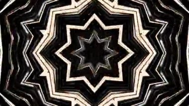 Soyut boya fırça mürekkep patlayabilir formanın düzgün kavramı simetrik desen süs dekoratif Kaleidoscope hareketi geometrik daire ve yıldız şekli