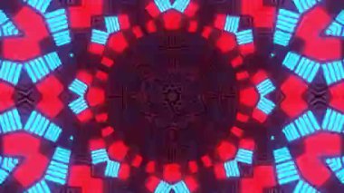 Soyut boya fırça mürekkep patlayabilir formanın düzgün kavramı simetrik desen süs dekoratif Kaleidoscope hareketi geometrik daire ve yıldız şekli