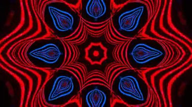 Soyut boya fırça mürekkep patlayabilir formanın düzgün kavramı simetrik desen süs dekoratif Kaleidoscope hareketi geometrik daire ve yıldız şekli