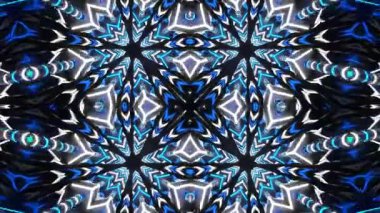 Soyut boya fırça mürekkep patlayabilir formanın düzgün kavramı simetrik desen süs dekoratif Kaleidoscope hareketi geometrik daire ve yıldız şekli