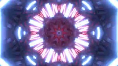 Soyut boya fırça mürekkep patlayabilir formanın düzgün kavramı simetrik desen süs dekoratif Kaleidoscope hareketi geometrik daire ve yıldız şekli