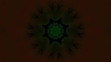 Soyut boya fırça mürekkep patlayabilir formanın düzgün kavramı simetrik desen süs dekoratif Kaleidoscope hareketi geometrik daire ve yıldız şekli