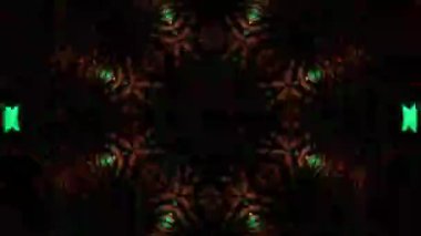 Soyut boya fırça mürekkep patlayabilir formanın düzgün kavramı simetrik desen süs dekoratif Kaleidoscope hareketi geometrik daire ve yıldız şekli