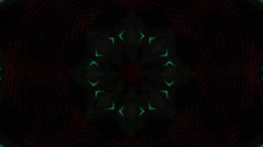 Soyut boya fırça mürekkep patlayabilir formanın düzgün kavramı simetrik desen süs dekoratif Kaleidoscope hareketi geometrik daire ve yıldız şekli